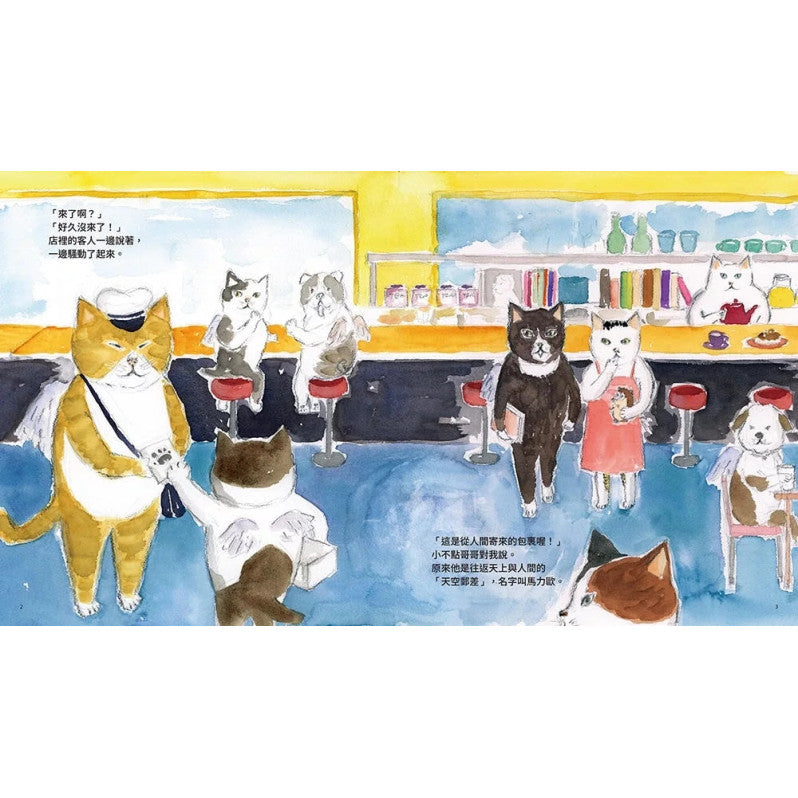 天上的貓：天空郵差兒童繪本內容