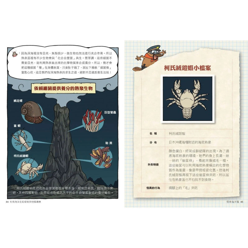 達克比辦案13-海洋酷斯拉：特殊海洋生態環境與物種適應兒童繪本內容