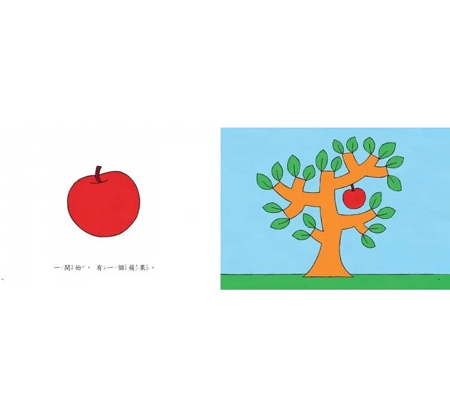 一開始是一個蘋果(三版)兒童繪本內容