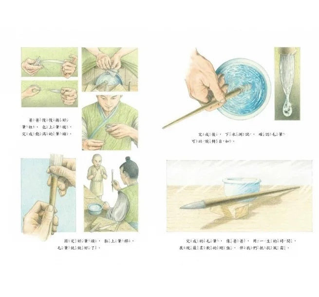 薪火相傳：筆墨紙硯兒童繪本內容