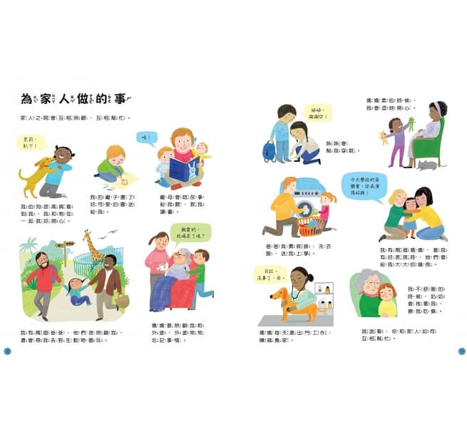 孩子的第一本家庭認知小百科：我的家，你的家兒童繪本內容