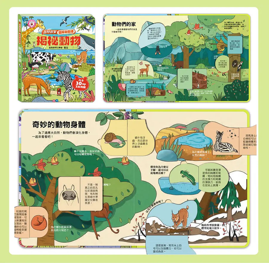 百問百答圖解翻翻書：揭祕動物