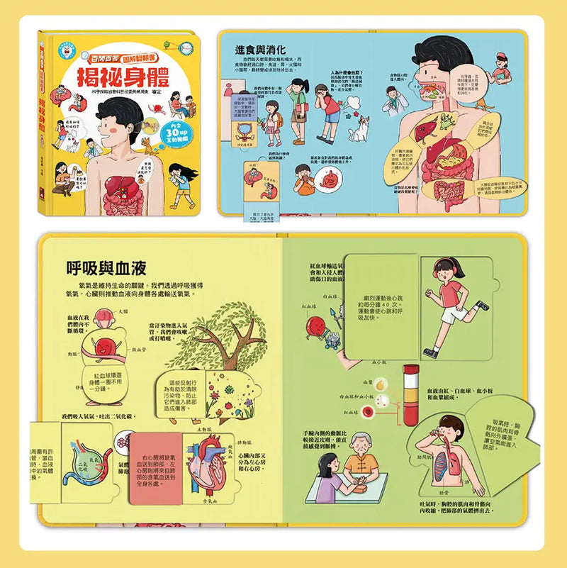 百問百答圖解翻翻書：揭祕身體