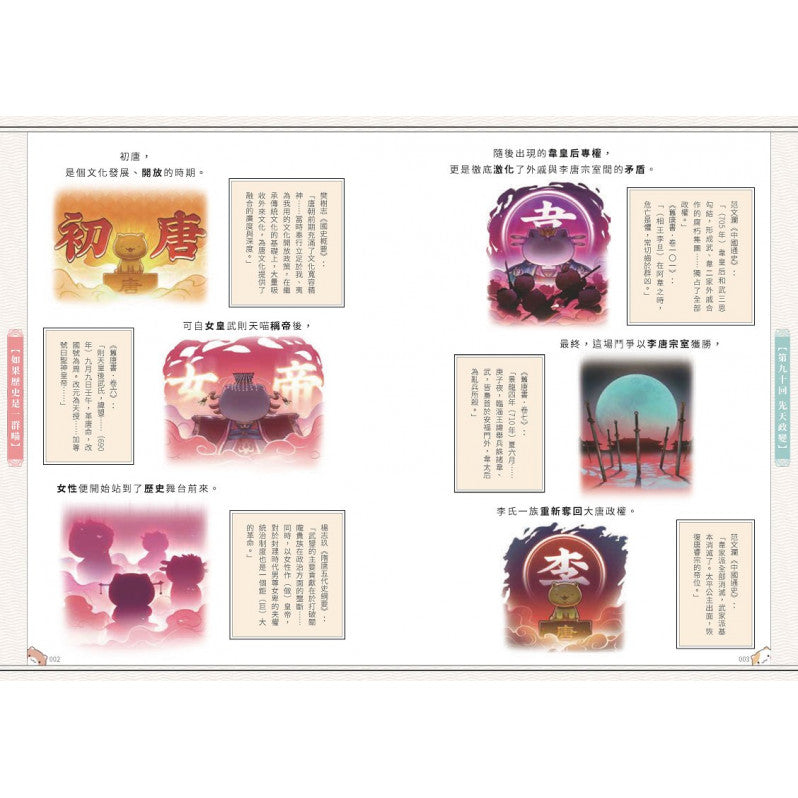 如果歷史是一群喵(8)：盛世大唐篇【萌貓漫畫學歷史】兒童繪本內容