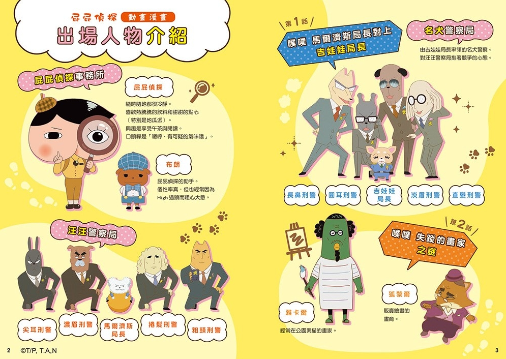 屁屁偵探動畫漫畫7 噗噗 馬爾濟斯局長對上吉娃娃局長兒童繪本內容