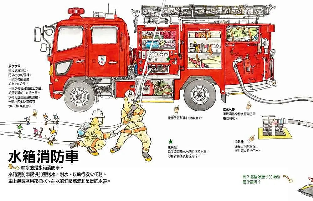 酷炫的工作車兒童繪本內容