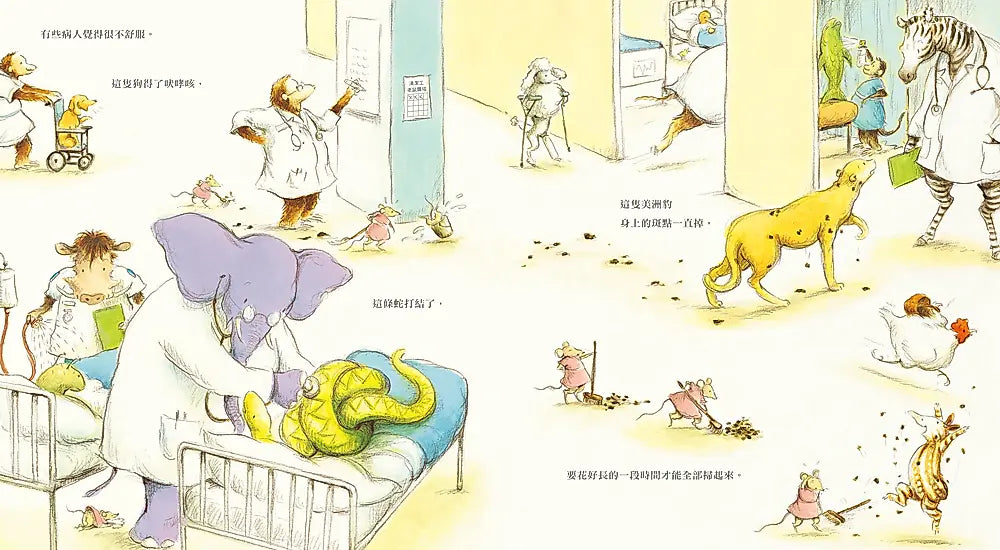 跟著動物醫生過一天（二版）繪本內容