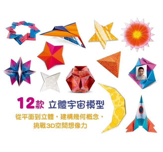 摺出宇宙：孩子的第一本太空探索摺紙書兒童繪本內容