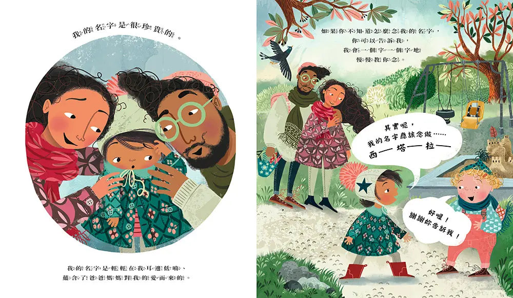 我的名字是爸爸媽媽給的第一個禮物兒童繪本內容
