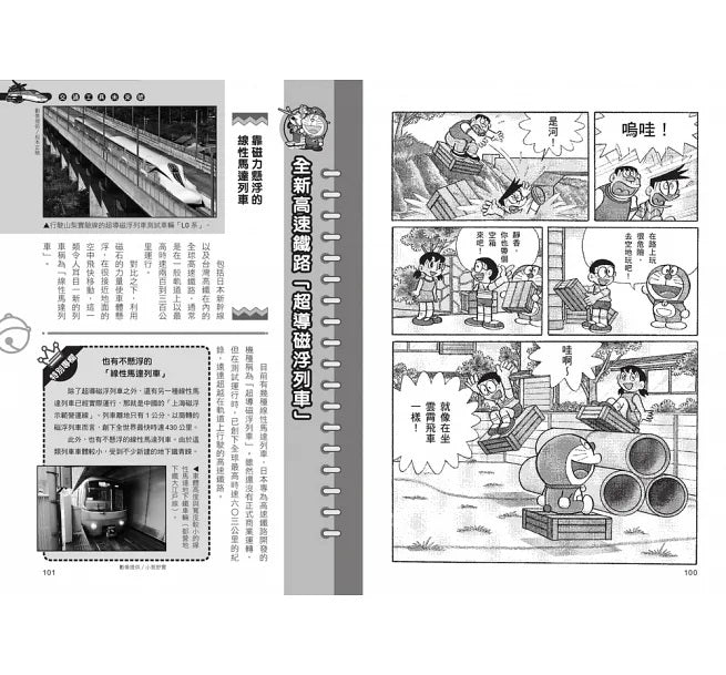 哆啦A夢科學任意門22：交通工具未來號兒童繪本內容