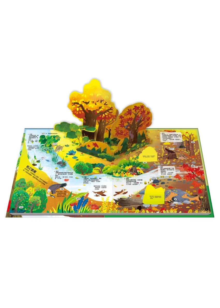 二十四節氣立體遊戲書(24個節氣+29個互動機關)兒童繪本內容