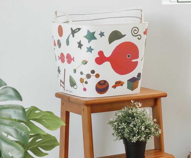 日本 Stacksto X 五味太郎 聯名收納籃 (小金魚逃走了)