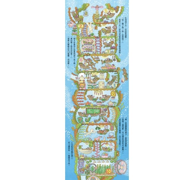 海底100層樓的家 迷你版(三版)兒童繪本內容