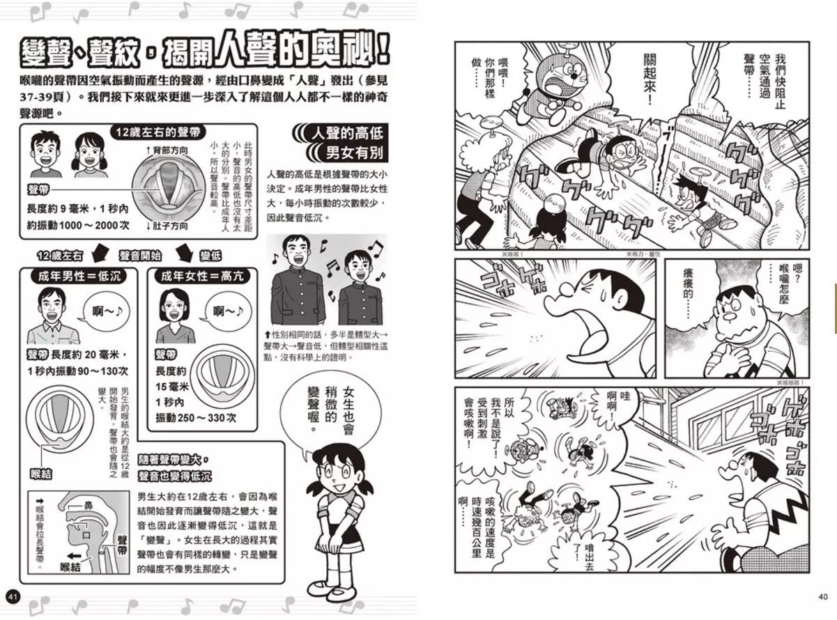 哆啦A夢科學大冒險6：玩轉聲音快樂屋兒童繪本內容