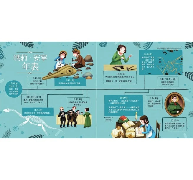恐龍女孩：第一位古生物學家瑪莉.安寧的化石大發現兒童繪本內容