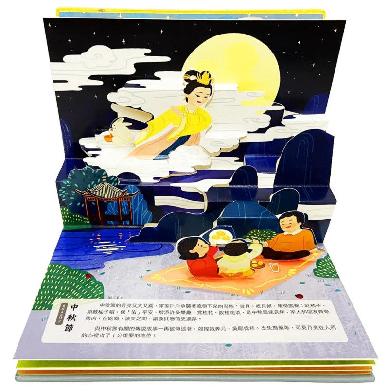 過節囉!傳統節日情境立體書(2冊)兒童繪本內容