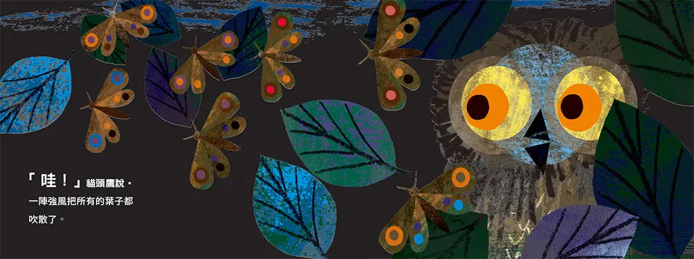 哇!是夜晚呢!繪本內容