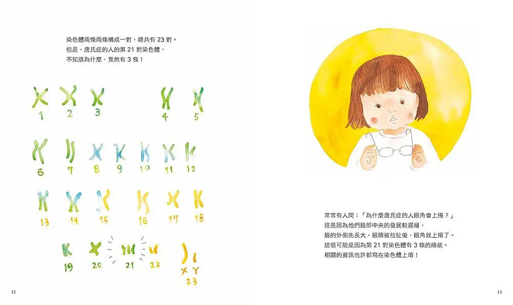 小愛的祕密：媽媽代替唐氏症的小愛寫給大家的信繪本內容