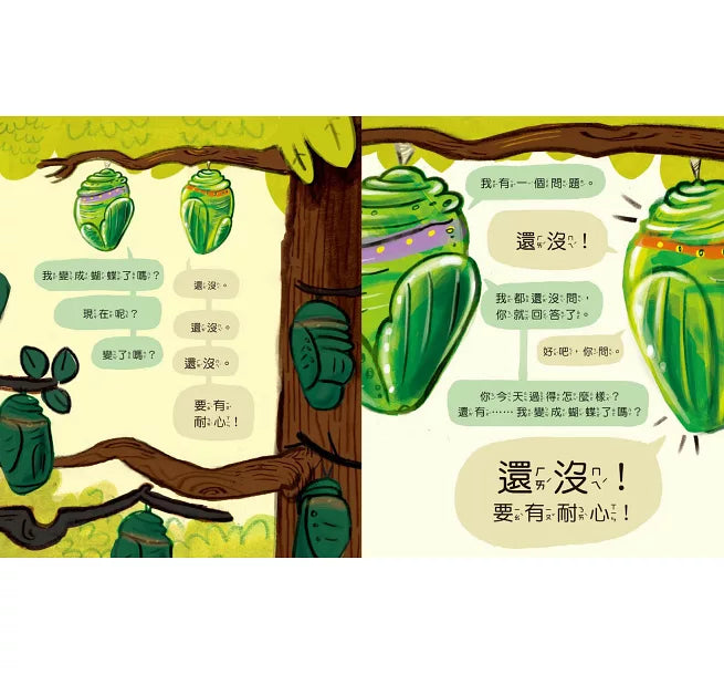 好急好急的毛毛蟲兒童繪本內容