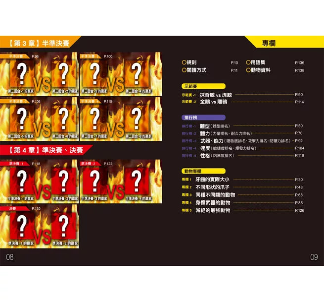 動物最強王圖鑑：NO.1爭奪淘汰賽(新版)兒童繪本內容