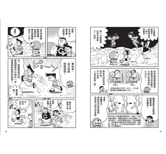 哆啦A夢科學大冒險1：前進月球勘查號(2版)兒童繪本內容