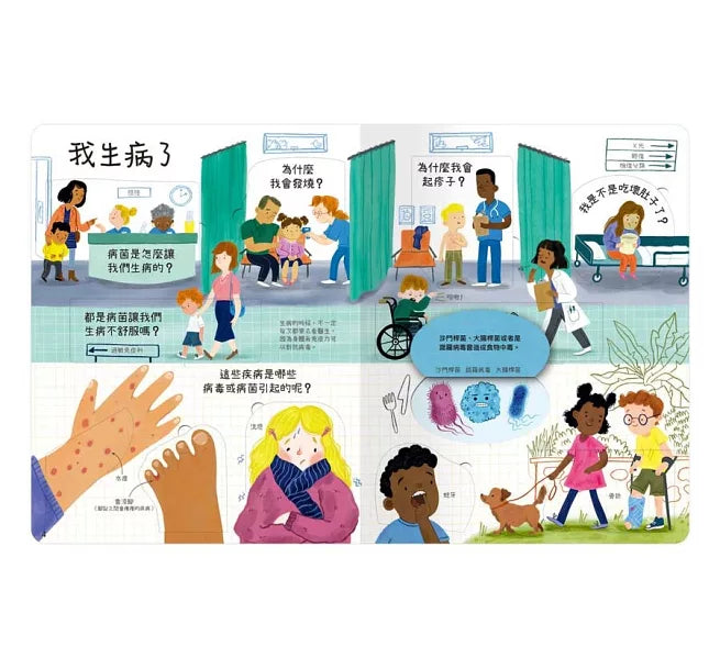 想問什麼翻翻書：關於病菌你想知道什麼?兒童繪本內容