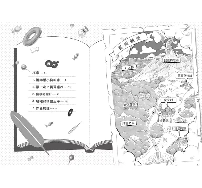 魔女犬碰碰1：命中注定的搭檔(限量贈魔力四射角色透卡)兒童繪本內容