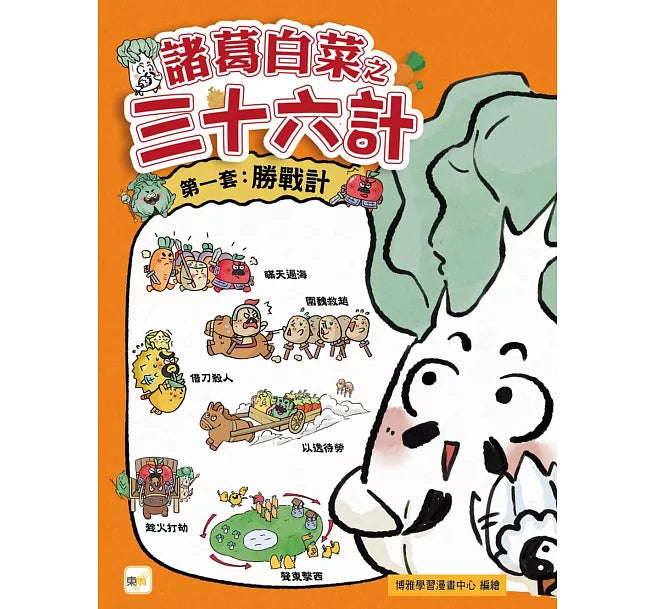 【諸葛白菜之三十六計】第一套：勝戰計 ﹝低中年級歷史圖文讀本﹞(瞞天過海+圍魏救趙+借刀殺人+以逸待勞+趁火打劫+聲東擊西)兒童繪本內容