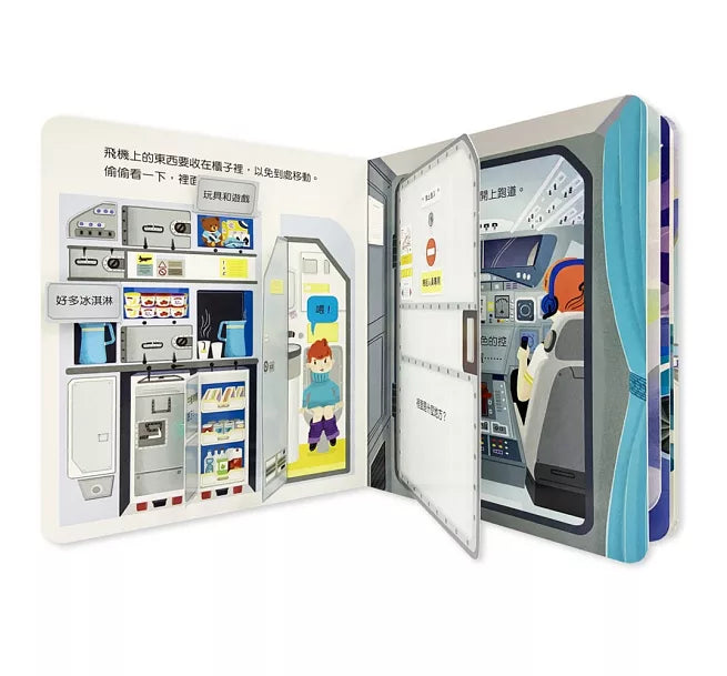 偷偷看一下：飛機兒童繪本內容