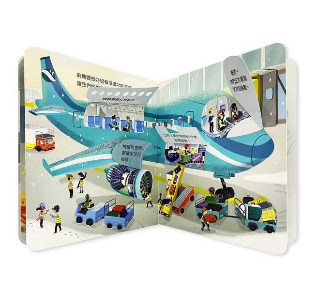偷偷看一下：飛機兒童繪本內容