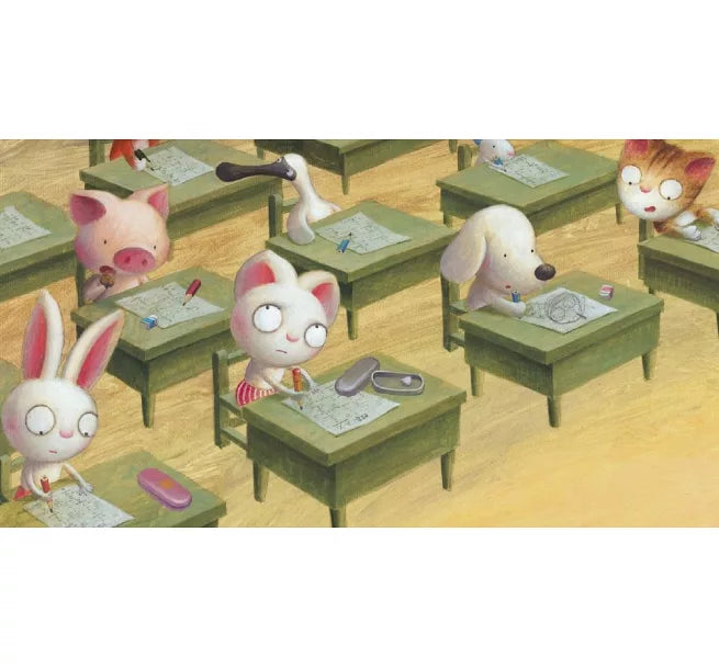 短耳兔3：冬冬的考卷不見了(SEL情緒素養典藏版)兒童繪本內容