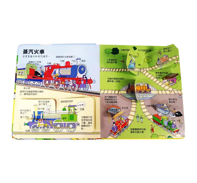 Look inside：各式各樣的火車兒童繪本內容