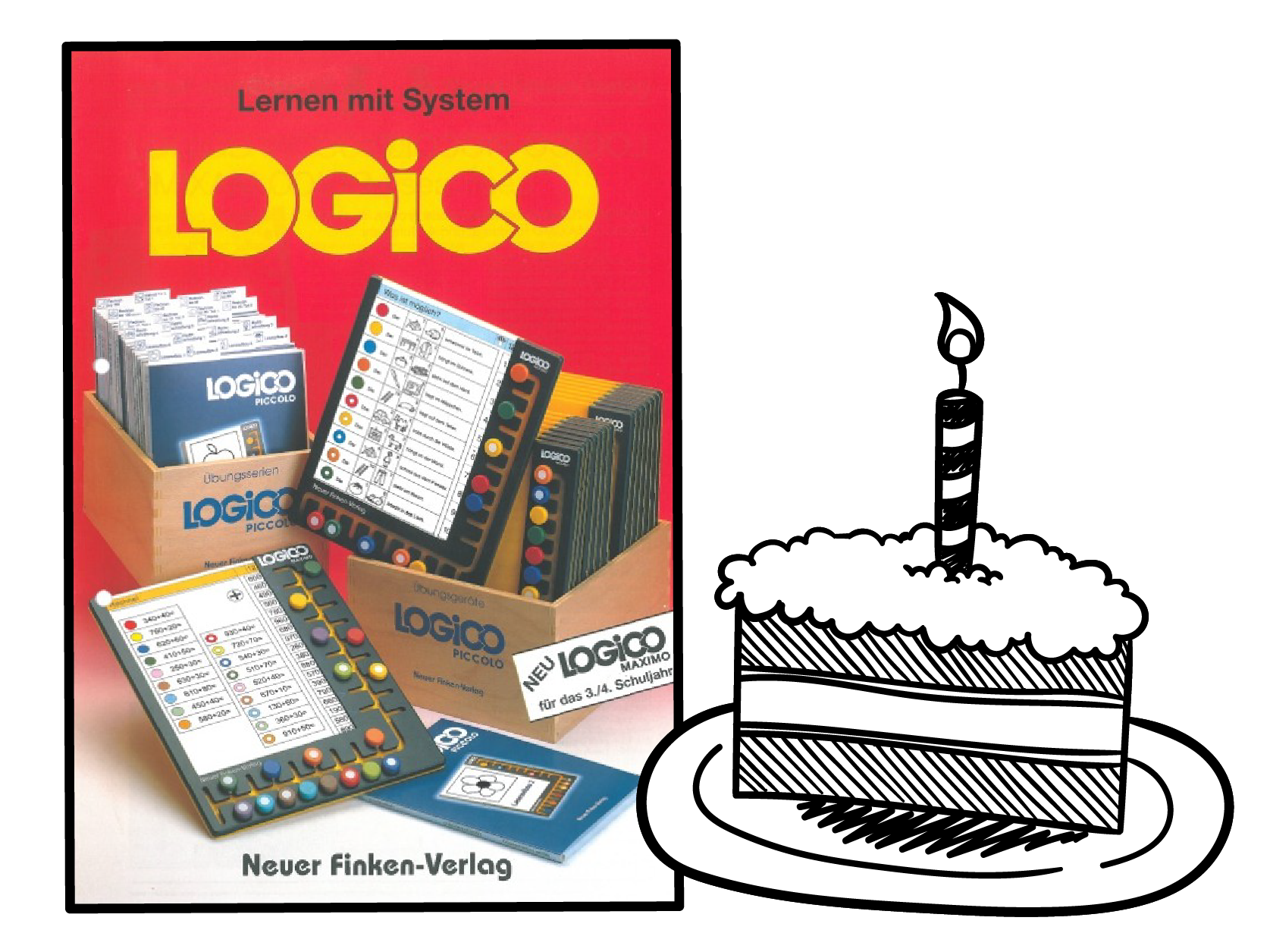 The birth of LOGICO in 1993, showing the original product design.