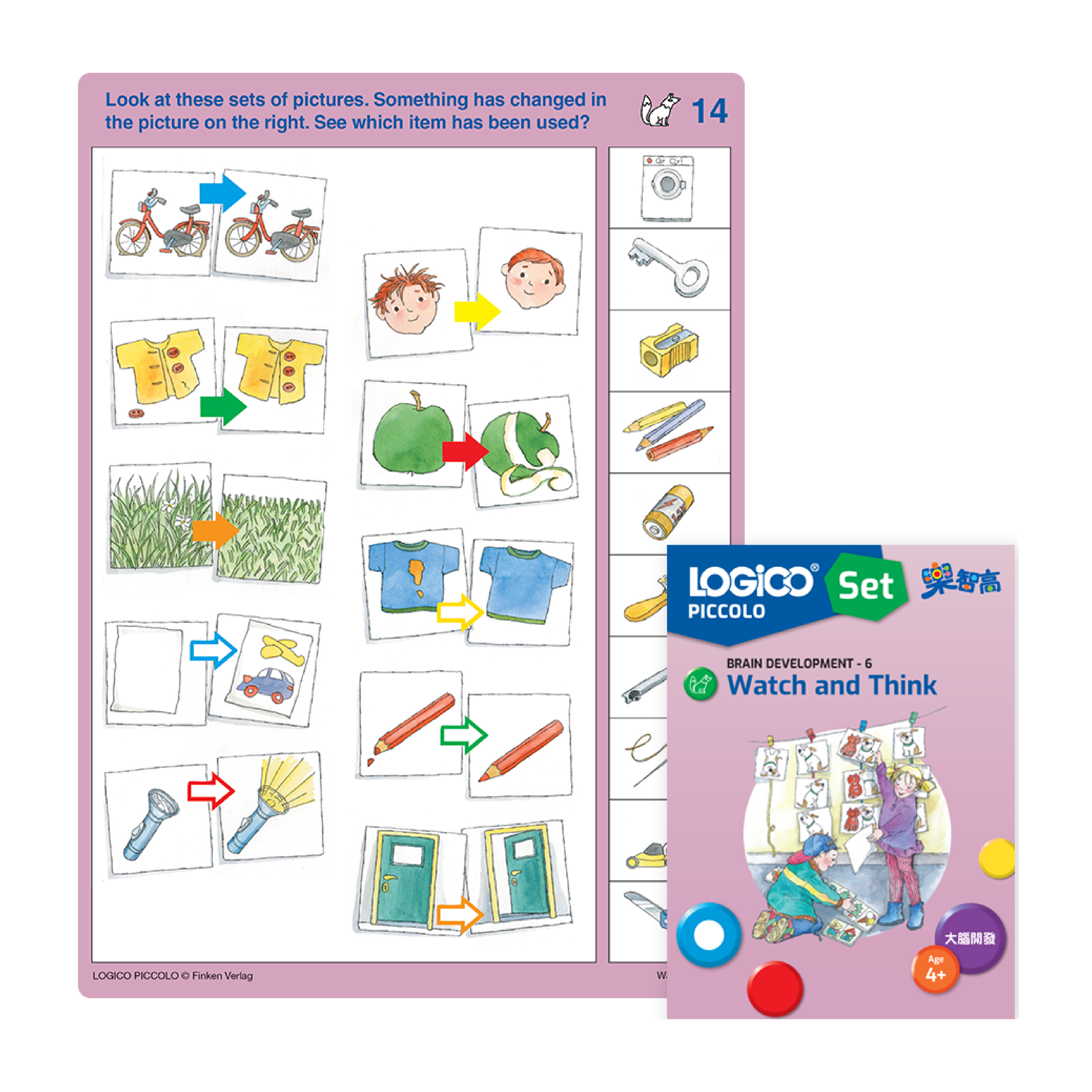 LOGICO PICCOLO Logical Thinking skill: A learning card exercise on identifying cause and effect.